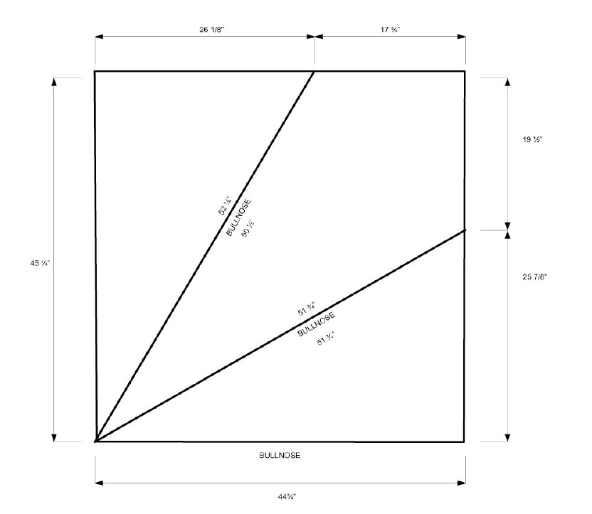 Ensemble de Marches d'angles en érable  1 5/8 - Online Wood Worker