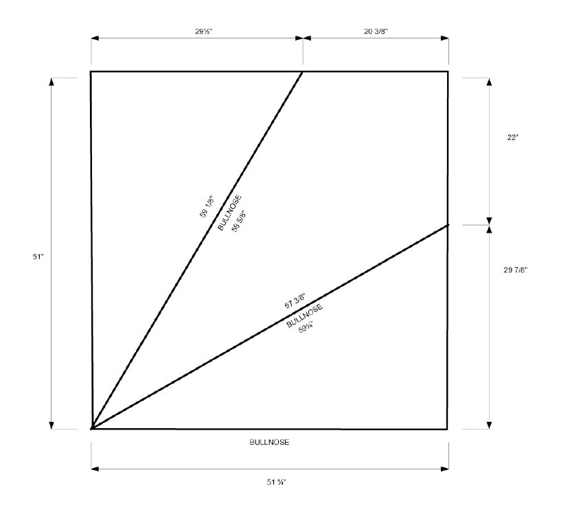 Ensemble de Marches d'angles en érable  1 5/8 - Online Wood Worker